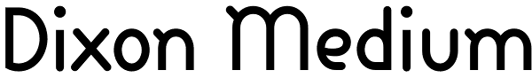 Dixon Medium Font