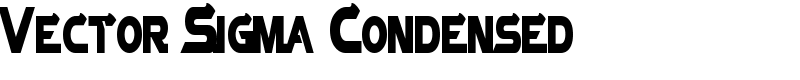 Vector Sigma Condensed Font