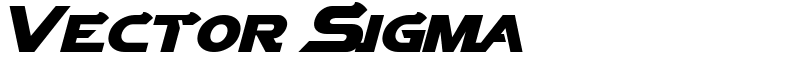 Vector Sigma Font