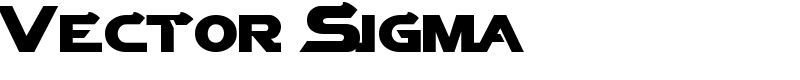 Vector Sigma Font