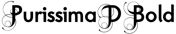 Purissima D Bold Font