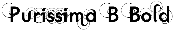 Purissima B Bold Font