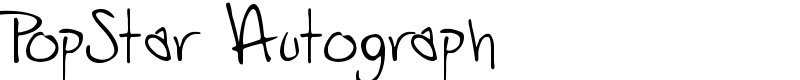 PopStar Autograph Font