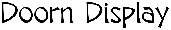 Doorn Display Font