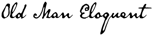 Old Man Eloquent Font