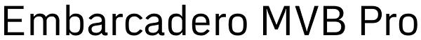 Embarcadero MVB Pro Font