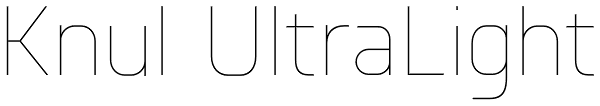 Knul UltraLight Font