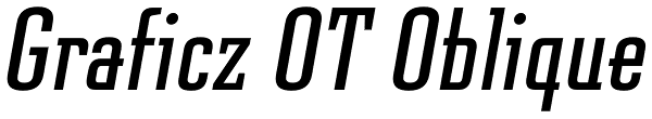 Graficz OT Oblique Font