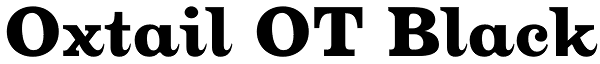 Oxtail OT Black Font