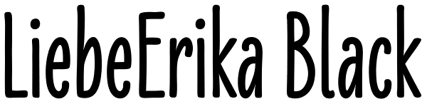 LiebeErika Black Font