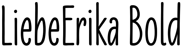 LiebeErika Bold Font