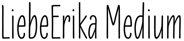 LiebeErika Medium Font