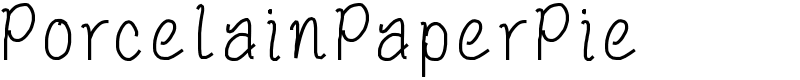 PorcelainPaperPie Font