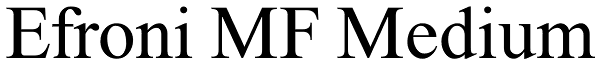 Efroni MF Medium Font