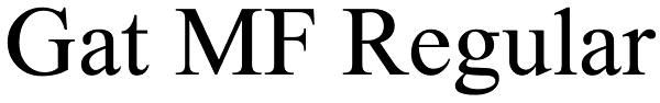 Gat MF Regular Font