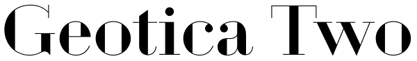 Geotica Two Font