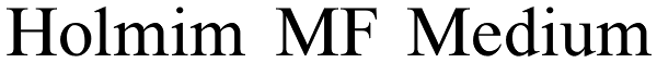 Holmim MF Medium Font