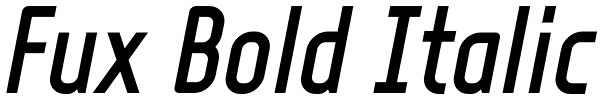 Fux Bold Italic Font