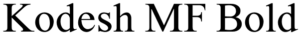 Kodesh MF Bold Font