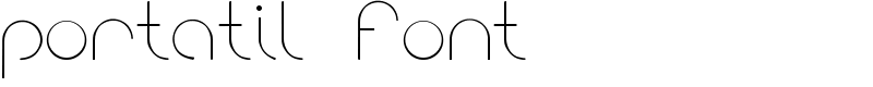 portatil font Font