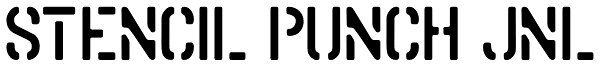 Stencil Punch JNL Font