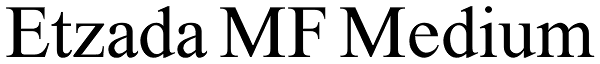 Etzada MF Medium Font