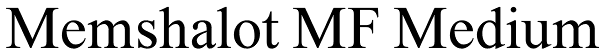 Memshalot MF Medium Font