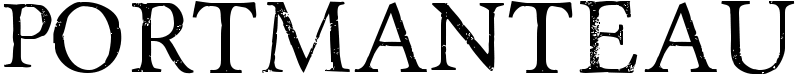 Portmanteau Font