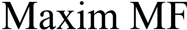 Maxim MF Font