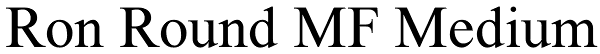 Ron Round MF Medium Font