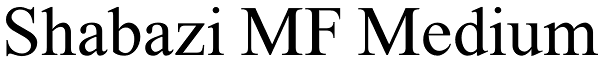 Shabazi MF Medium Font