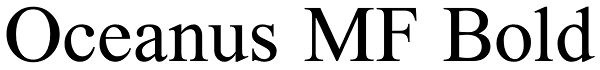 Oceanus MF Bold Font