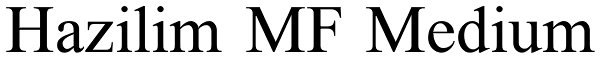 Hazilim MF Medium Font