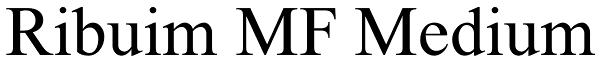 Ribuim MF Medium Font