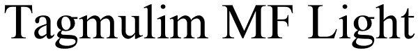 Tagmulim MF Light Font