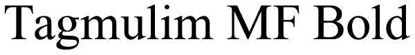 Tagmulim MF Bold Font