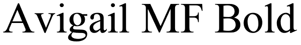 Avigail MF Bold Font