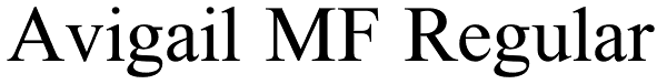 Avigail MF Regular Font