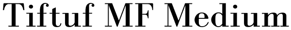 Tiftuf MF Medium Font