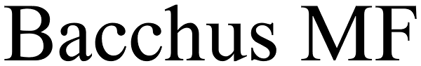 Bacchus MF Font