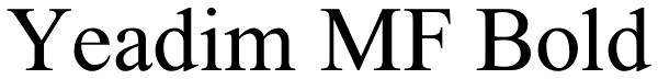 Yeadim MF Bold Font