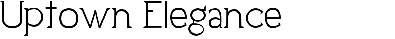 Uptown Elegance Font