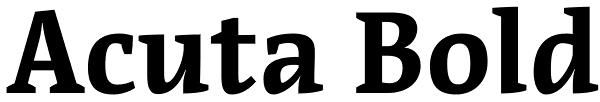 Acuta Bold Font