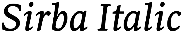 Sirba Italic Font