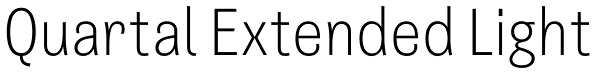 Quartal Extended Light Font