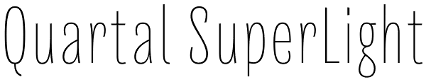 Quartal SuperLight Font