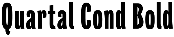 Quartal Cond Bold Font