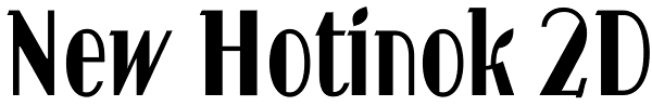 New Hotinok 2D Font