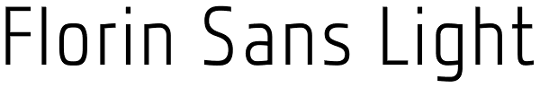 Florin Sans Light Font