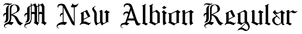 RM New Albion Regular Font